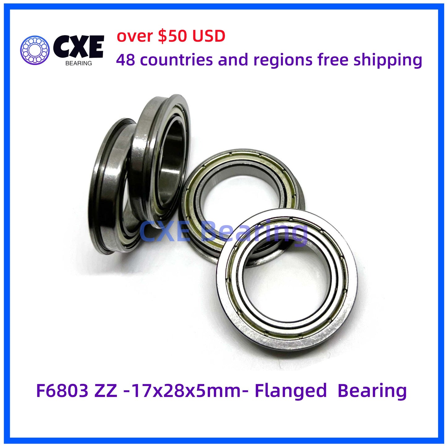 F6803 ZZ -17x28x5mm- Vòng bi có viền