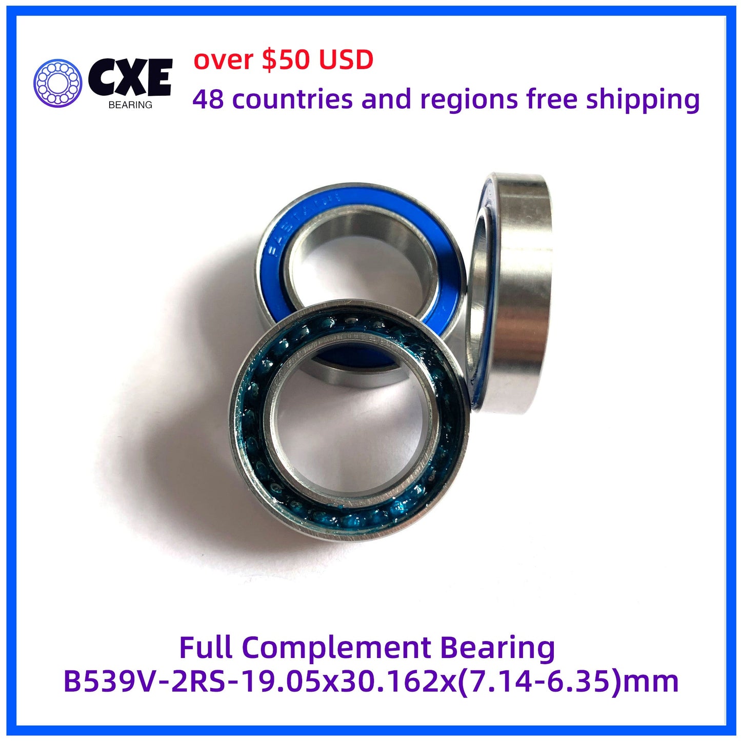 Rolamento de Complemento Completo B539V-2RS-19.05x30.162x(7.14-6.35)mm