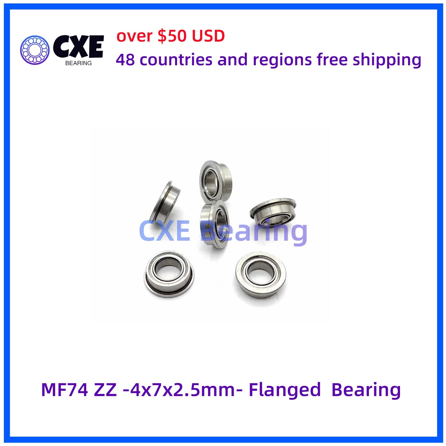 MF74 ZZ -4x7x2.5mm- Rolamento Flangeado