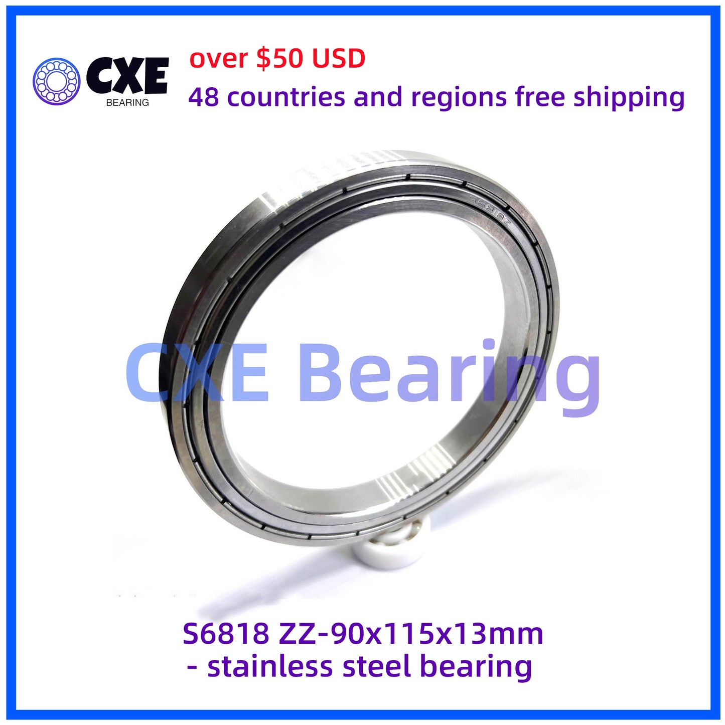 S61818-ZZ 90mm*115mm*13mm Vòng bi thép không gỉ