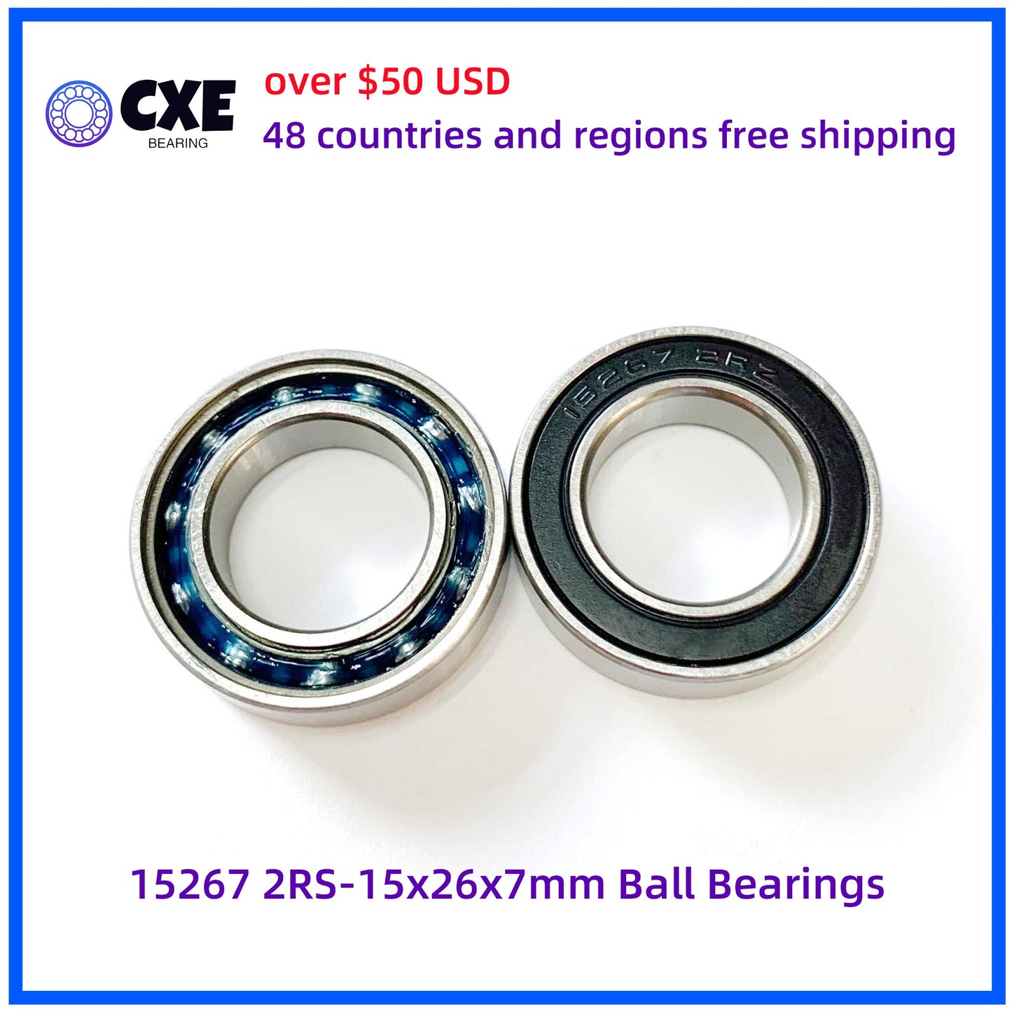 15267 2RS-15x26x7mm Ball Bearings