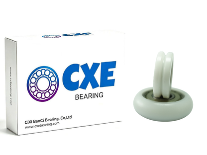 U-Groove Plastic-Coated Pulley Bearing 608-30-9 | 8mm ID, 30mm Diameter | CXE