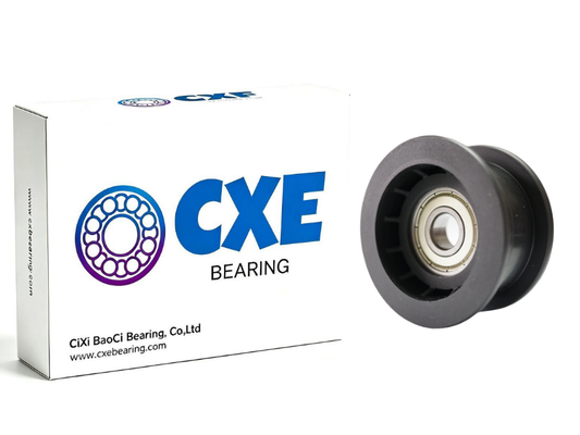 U-Groove Plastic-Coated Pulley Bearing 608-30-9 | 8mm ID, 30mm Diameter | CXE