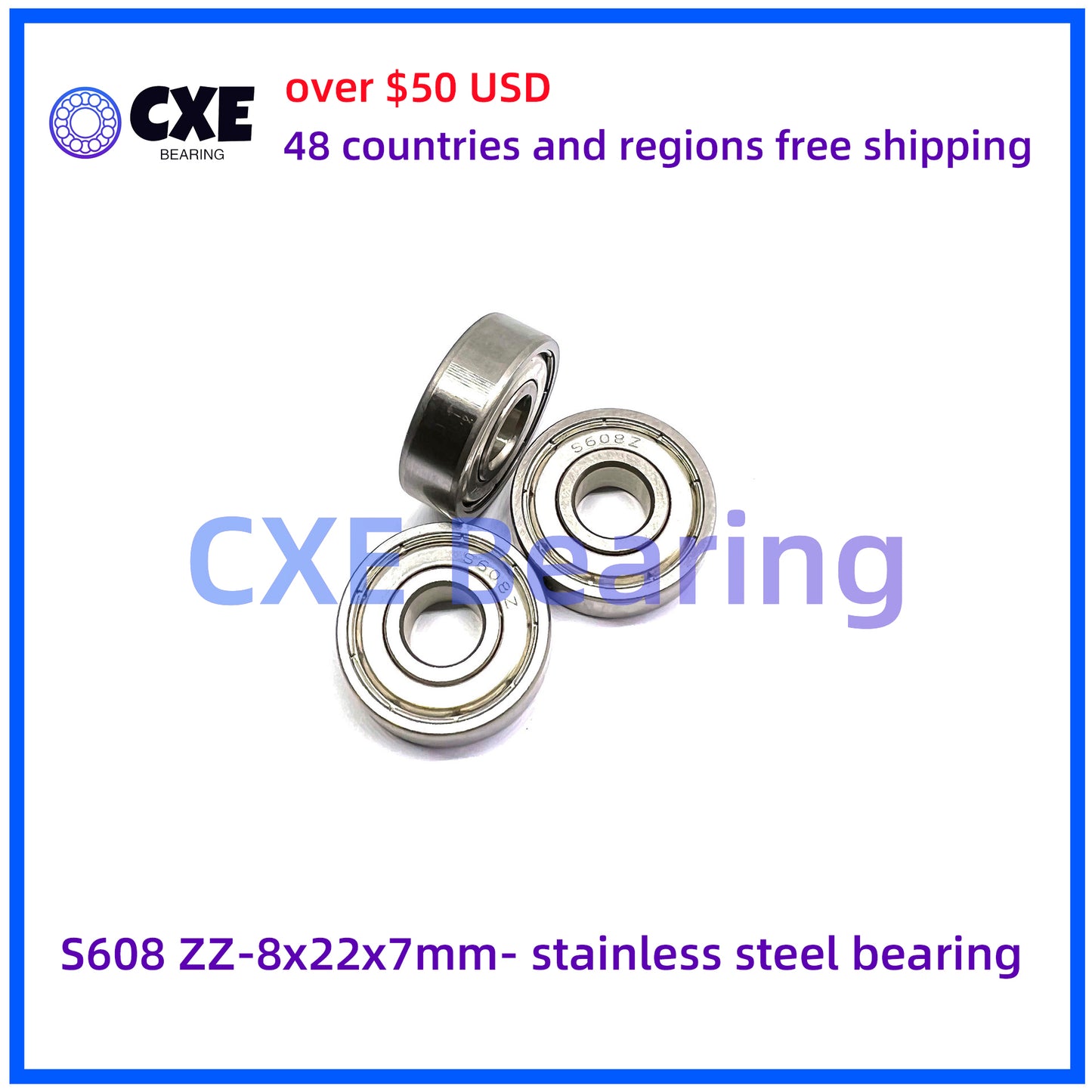 s608-zz-8x22x7mm-Vòng bi thép không gỉ