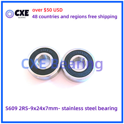S609 2RS-9x24x7mm- rolamento de aço inoxidável