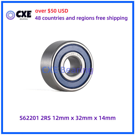 S62201 2RS 12mm*32mm*14mm Vòng bi thép không gỉ