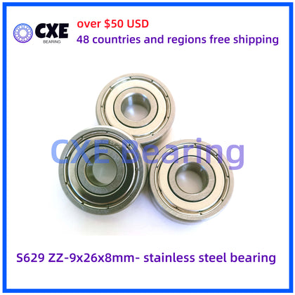  S629 ZZ-9x26x8mm Rolamento de Aço Inoxidável