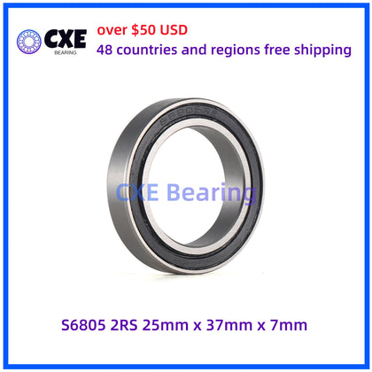 S6805 2RS  25mm*37mm*7mm Stainless Steel Bearings