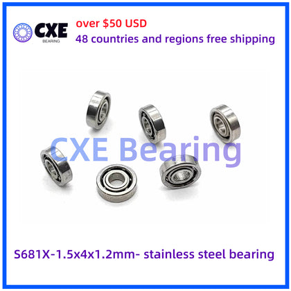 S681X-1.5x4x1.2mm - rolamento de aço inoxidável