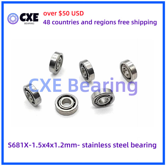 S681X-1.5x4x1.2mm- stainless steel bearing